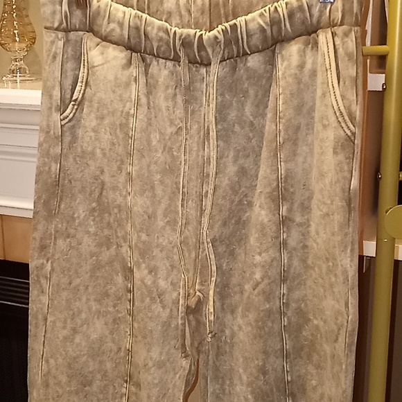 WIDE LEG COOL ACID WASH PANTS - Picture 6 of 11